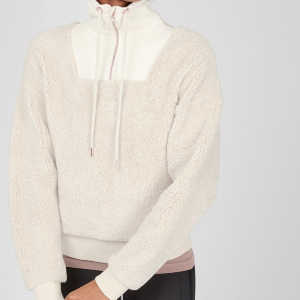 Sweaty Betty Half zip Sherpa pullover
